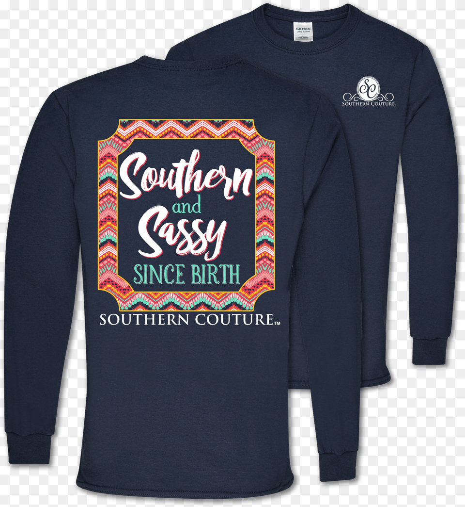 Sc Classic Southern Amp Sassy On Long Sleeve Jesus Take The Wheel Shirts, Clothing, Long Sleeve, T-shirt, Knitwear Free Png