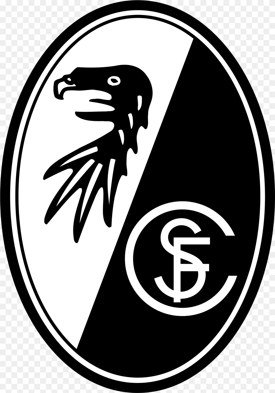Sc Freiburg Logo Sc Freiburg Logo Transparent, Symbol, Emblem, Animal, Bird Free Png