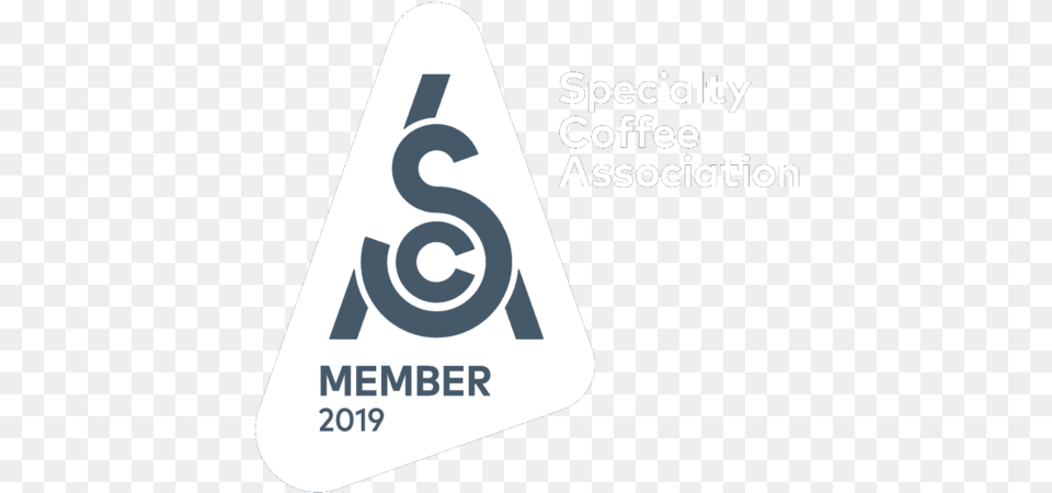 Sca Mt19 With Logotype Clear 3 Member Of Speciality Coffee Association, Triangle, Symbol, Text, Sign Png Image