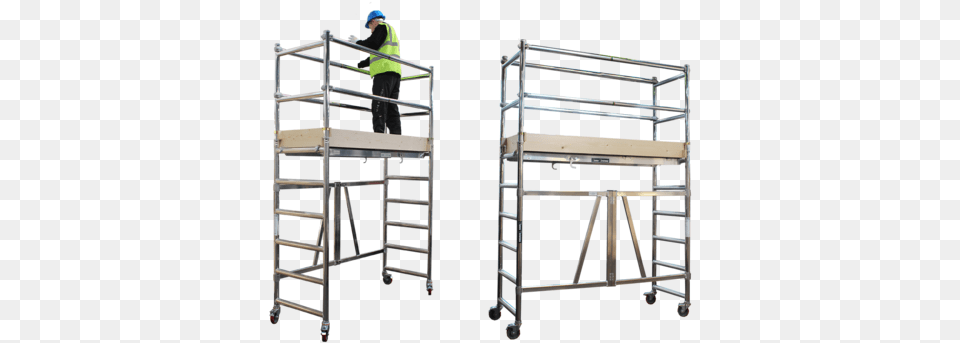 Scaffold Tower Hire Aluminium Mobile Scaffolding Tower, Construction, Adult, Male, Man Free Transparent Png