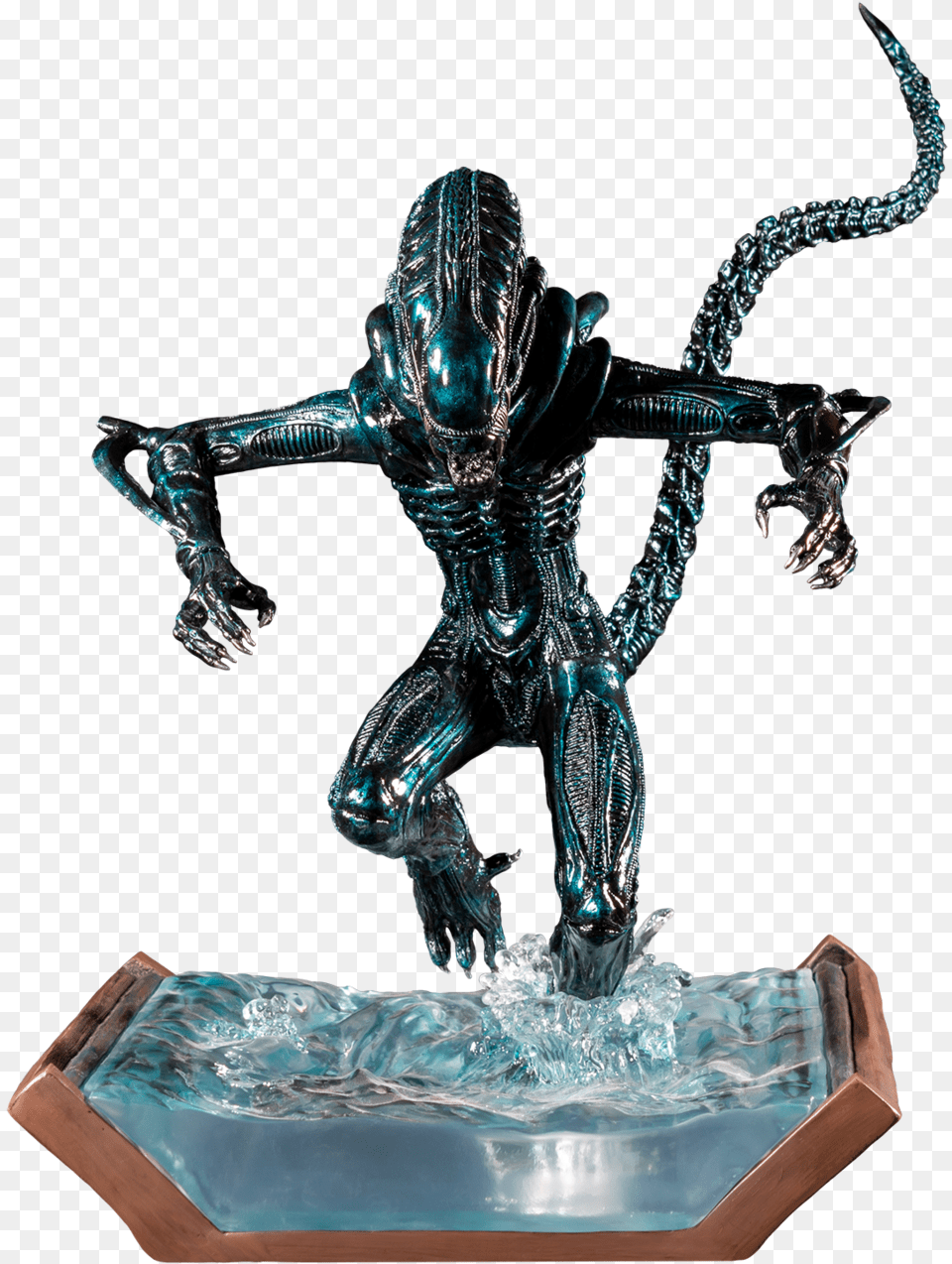 Scale Alien Statue Aliens Water Attack Statue, Figurine, Animal, Dinosaur, Reptile Free Png Download