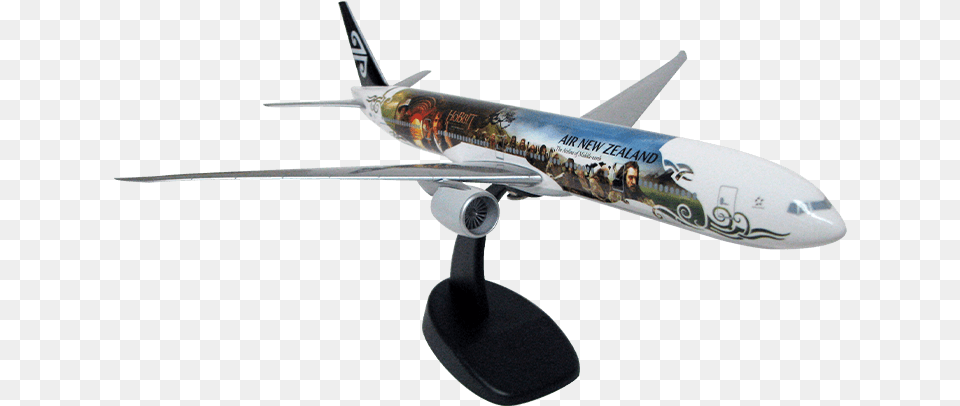 Scale Boeing 777 300er Air New Zealand Desktop Model Aircraft, Airliner, Airplane, Transportation, Vehicle Free Transparent Png
