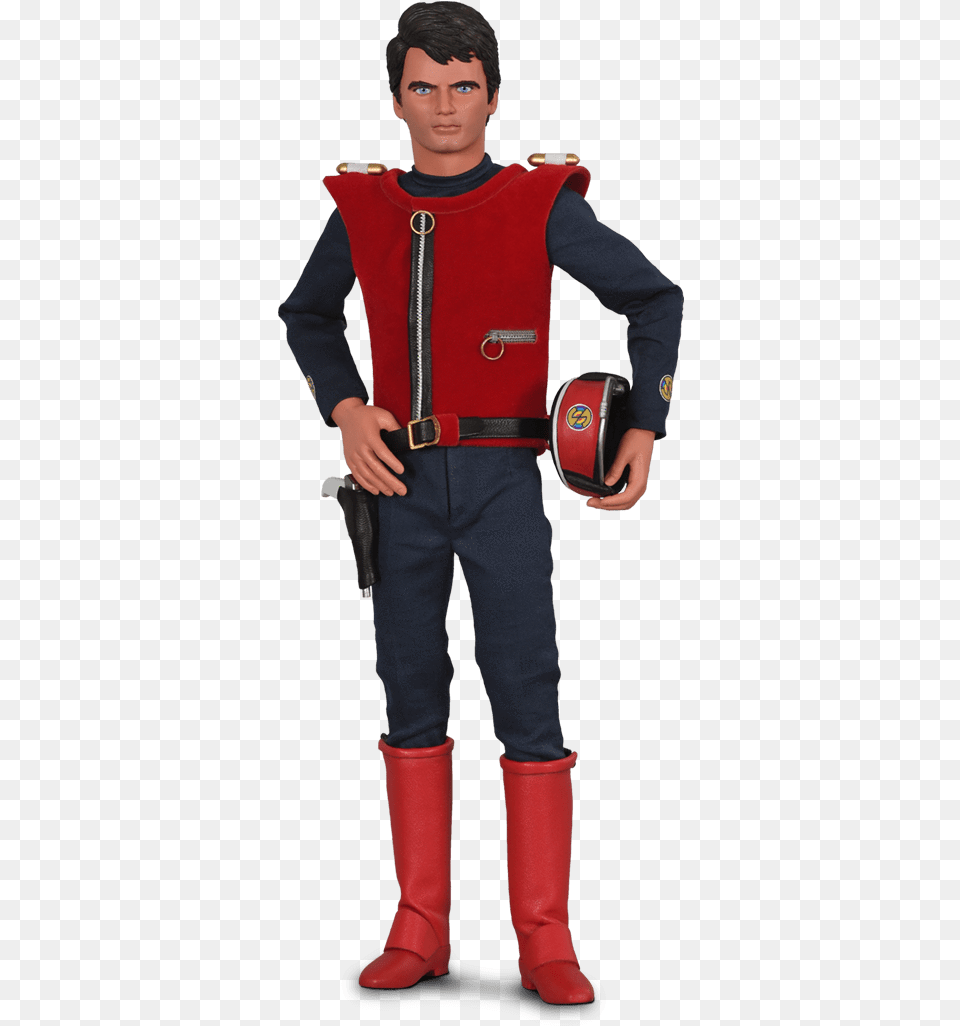 Scale Captain Scarlet Character Replica Figure Captain Scarlet And The Mysterons, Vest, Lifejacket, Clothing, Male Free Transparent Png