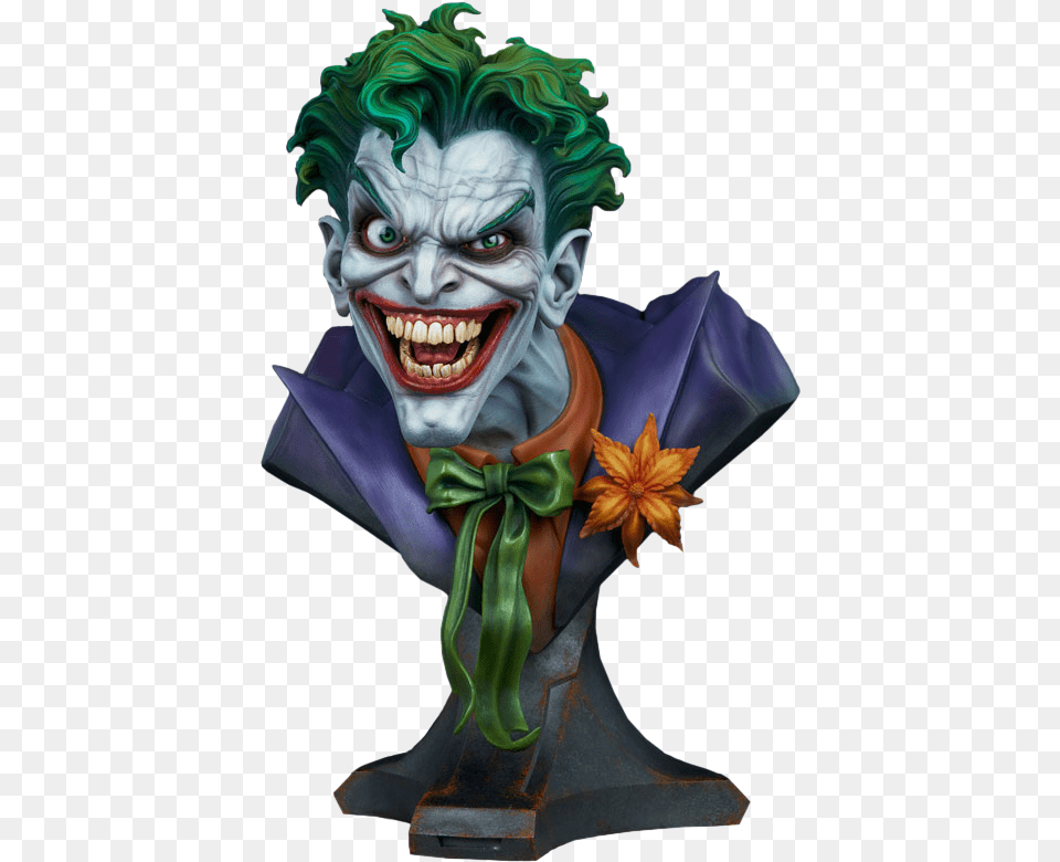 Scale Life Size Bust Joker Sideshow, Clothing, Costume, Person, Adult Png