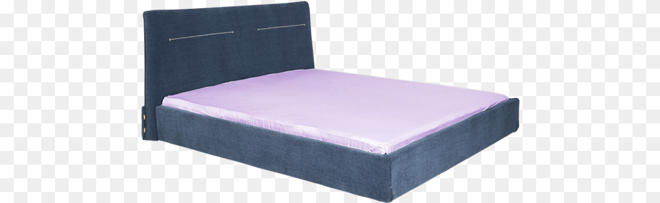 Scale Upholstered Bed In Blue Colour Bed Frame, Furniture, Mattress Free Png