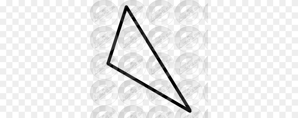 Scalene Triangle Outline For Classroom Therapy Use, Text, Disk Png Image
