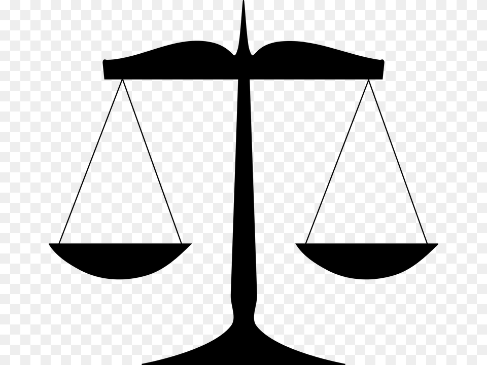 Scales Of Justice Clip Art, Gray Free Transparent Png