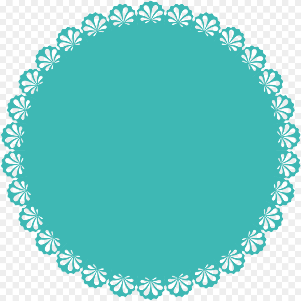 Scallop Circle Escalope, Oval, Turquoise, Pattern, Home Decor Png Image