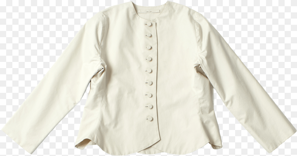 Scallop Edge Jacket In Canvas Blouse, Clothing, Home Decor, Linen, Long Sleeve Free Png Download