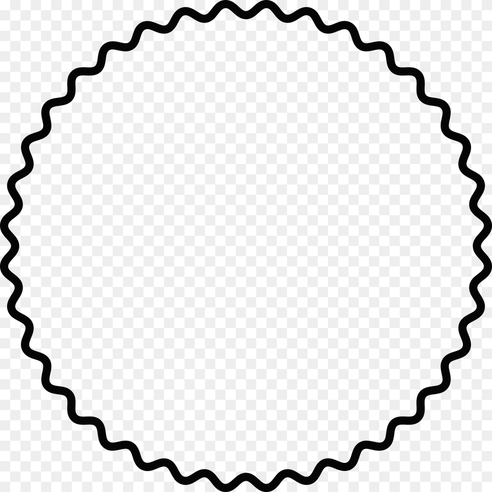 Scallop Frame, Gray Free Png Download