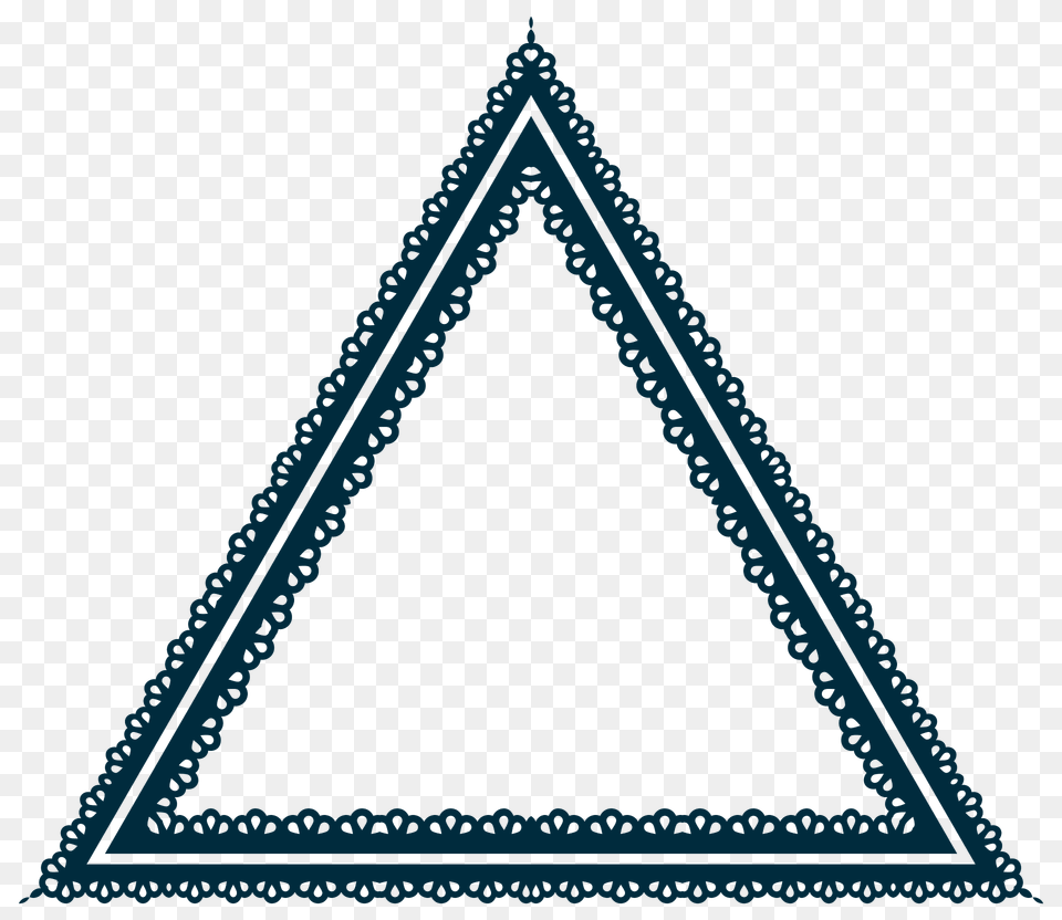 Scallop Frame Extrapolated 13 Clipart, Triangle Free Transparent Png