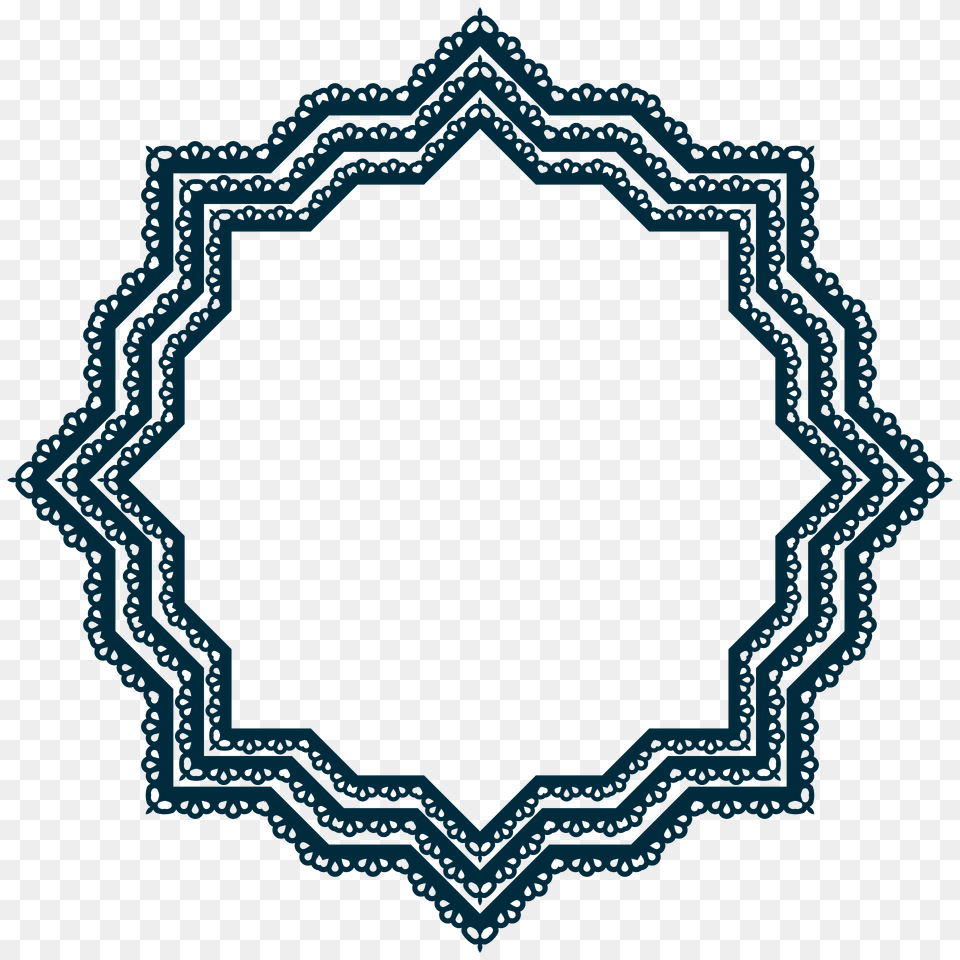 Scallop Frame Extrapolated 18 Clipart, Home Decor, Rug, Accessories, Pattern Free Png
