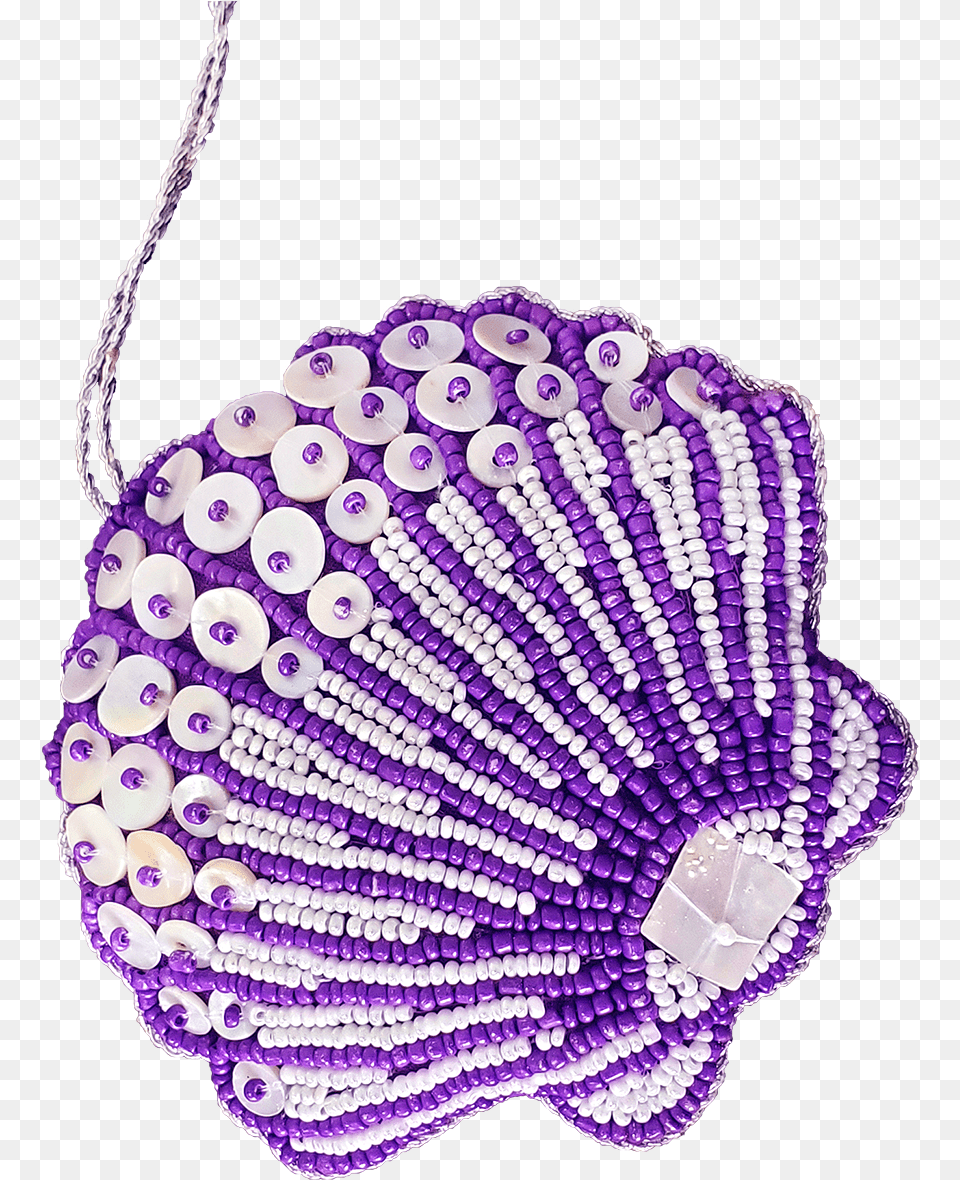 Scallop Purple Mop Amp Beads Ornament, Accessories, Food, Dessert, Cream Free Png