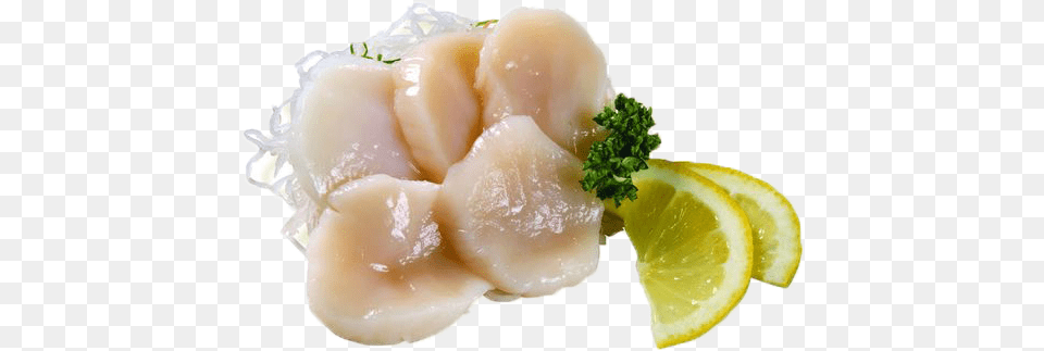 Scallop Sashimi 1 Pcs Seafood, Food, Fruit, Plant, Produce Free Png Download