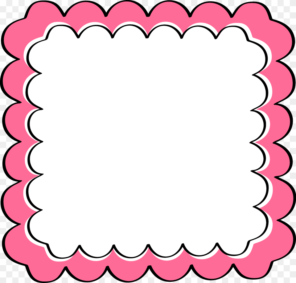 Scalloped Border Clip Art, Home Decor, Sticker Free Png