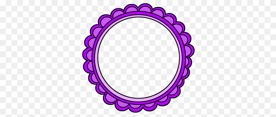 Scalloped Frames Freebie Imprimible, Oval, Purple, Dynamite, Weapon Free Png