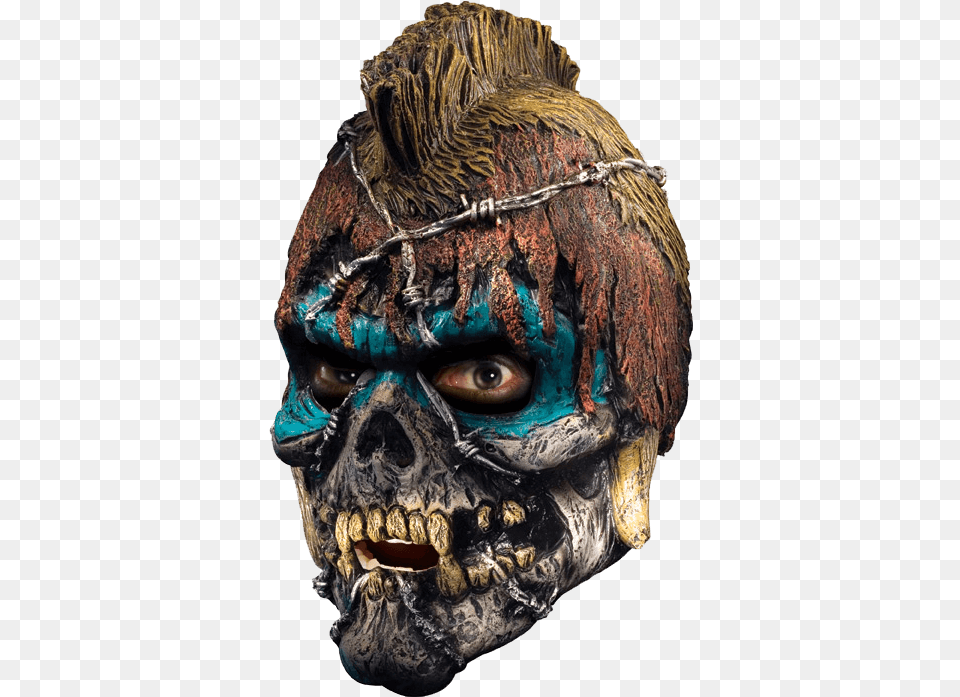 Scalped Skull Vinyl Mask Disguise, Adult, Female, Person, Woman Free Png