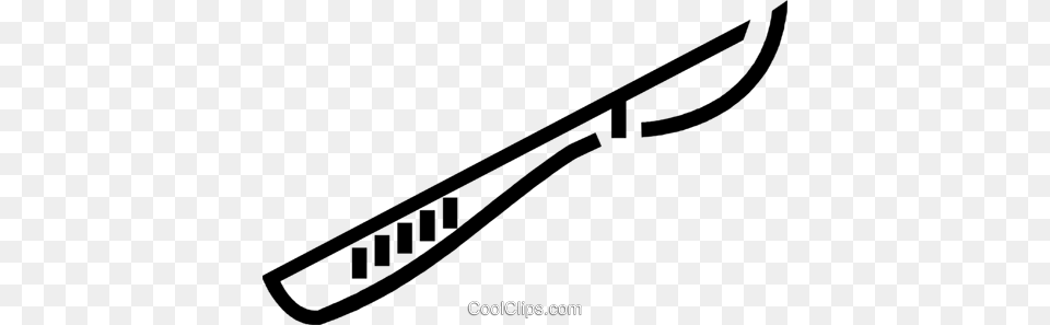 Scalpel Royalty Vector Clip Art Illustration, Weapon, Blade, Dagger, Knife Free Png Download