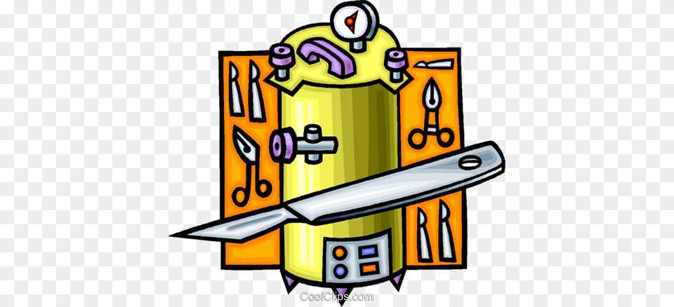 Scalpel With Surgery Equipment Royalty Free Vector Clip Art, Bulldozer, Machine, Weapon Png