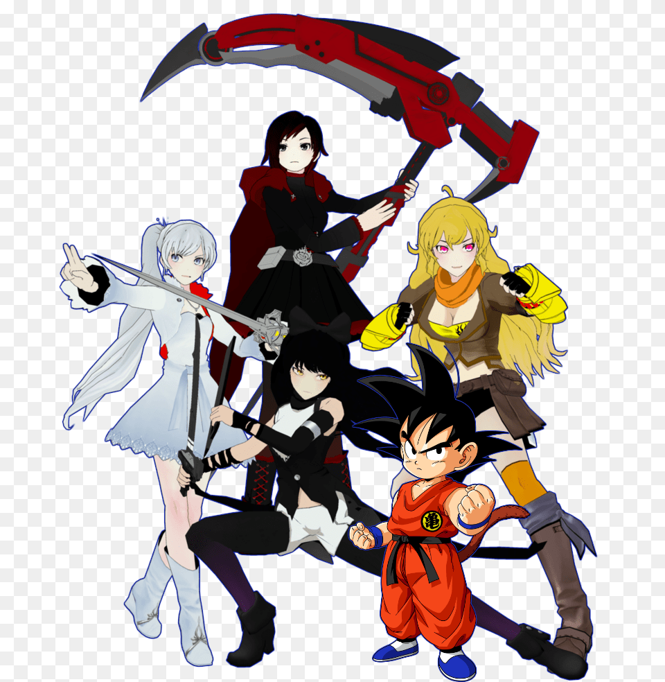 Scan Battle Kid Goku Vs Rwby Gauntlet Whowouldwin, Adult, Publication, Person, Female Free Transparent Png