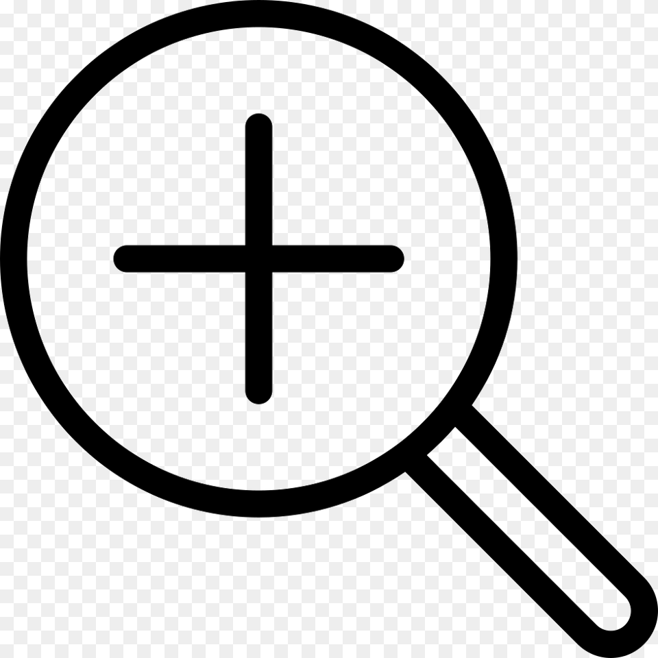 Scan Icon, Cross, Symbol, Magnifying Png Image