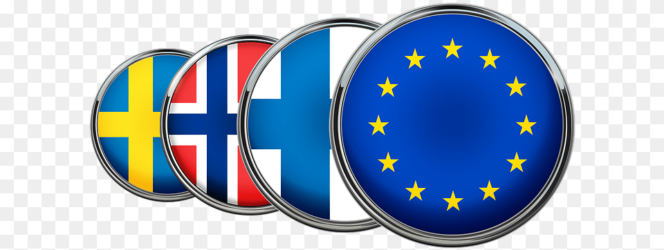 Scandinavia Eu Europe Sweden Norway Finland European Union Flag, Logo, Symbol, Emblem Free Png
