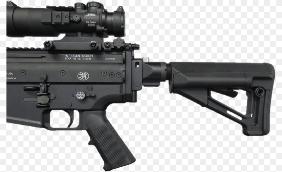 Scar 17 Buffer Tube, Firearm, Gun, Rifle, Weapon Free Png Download