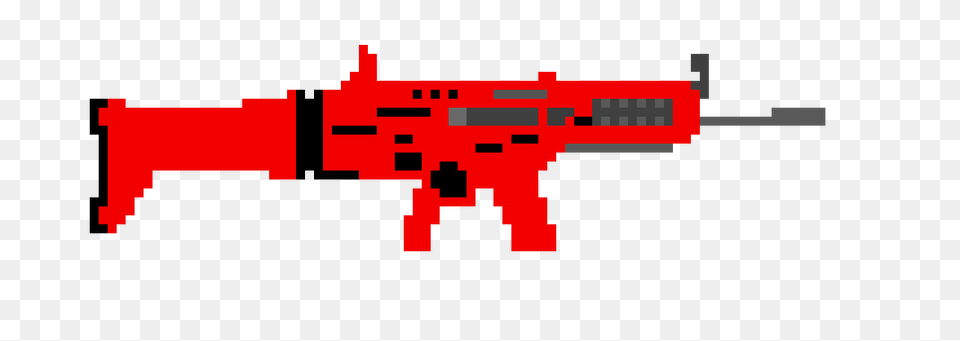 Scar Fortnite Pixel Art Maker, Firearm, Gun, Rifle, Weapon Png Image