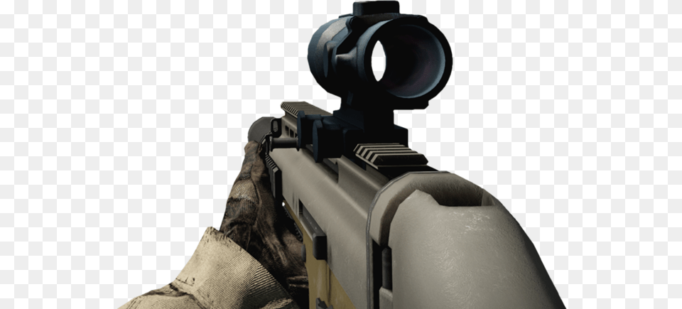 Scar L Acog Sniper Rifle, Firearm, Gun, Weapon, Handgun Free Transparent Png