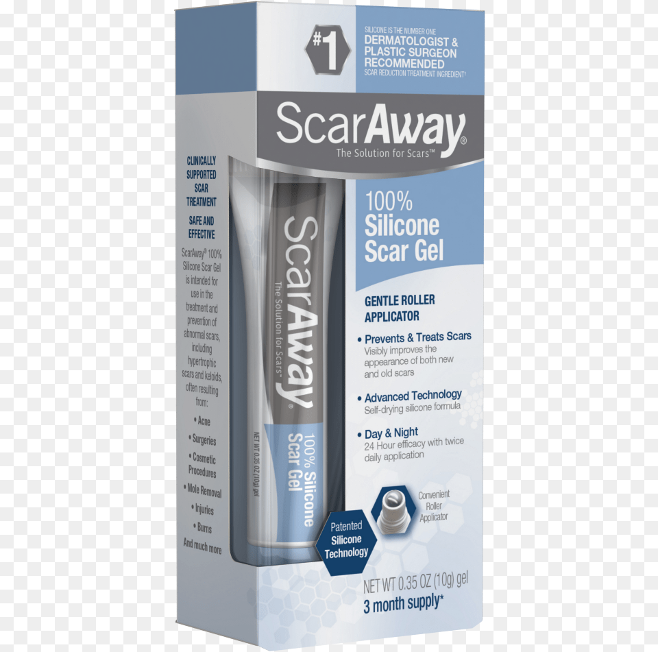 Scaraway Scar Diminishing Gel, Advertisement, Poster, Bottle, Toothpaste Png Image