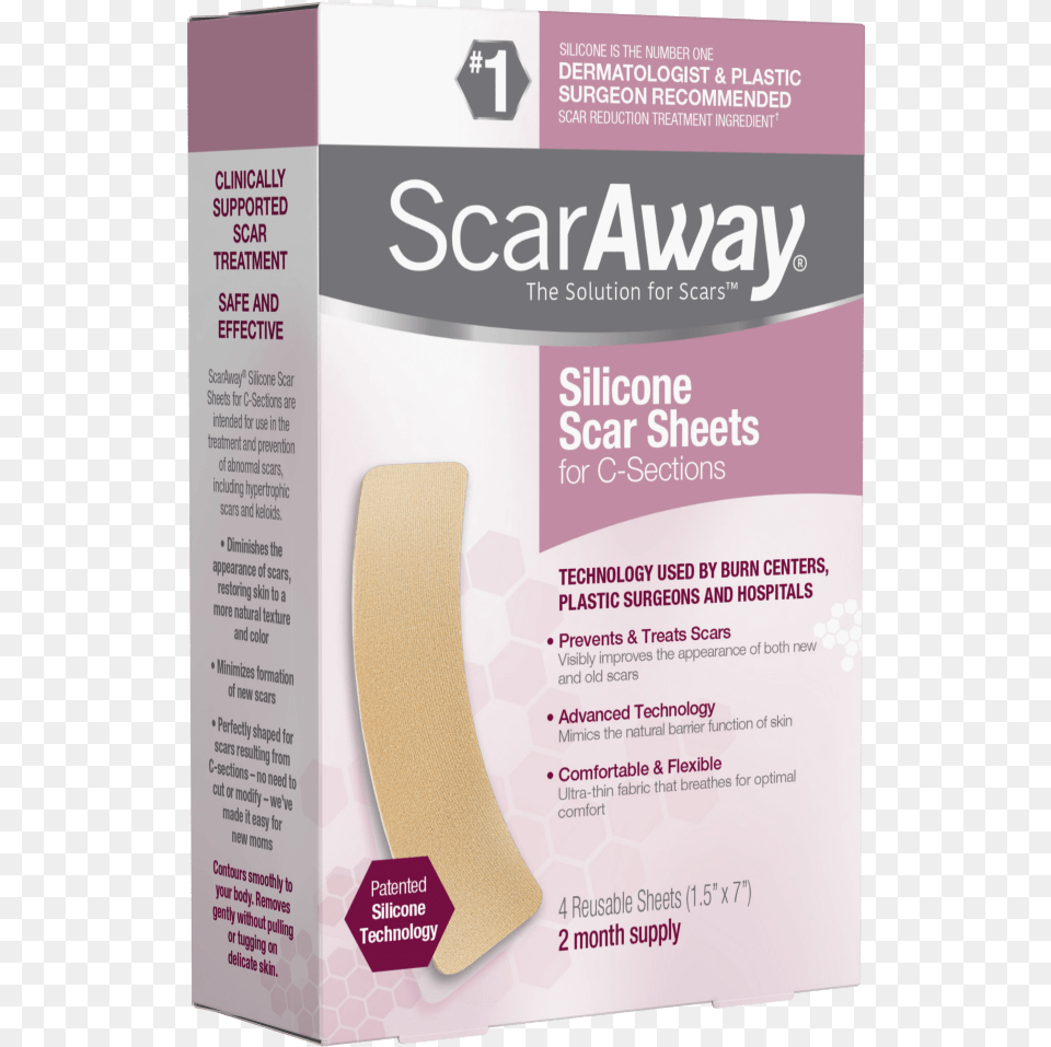 Scaraway Silicone Scar Sheets For C Sections Diminish Scar Away Silicone Sheets C Section, Advertisement, Poster, Bandage, First Aid Png
