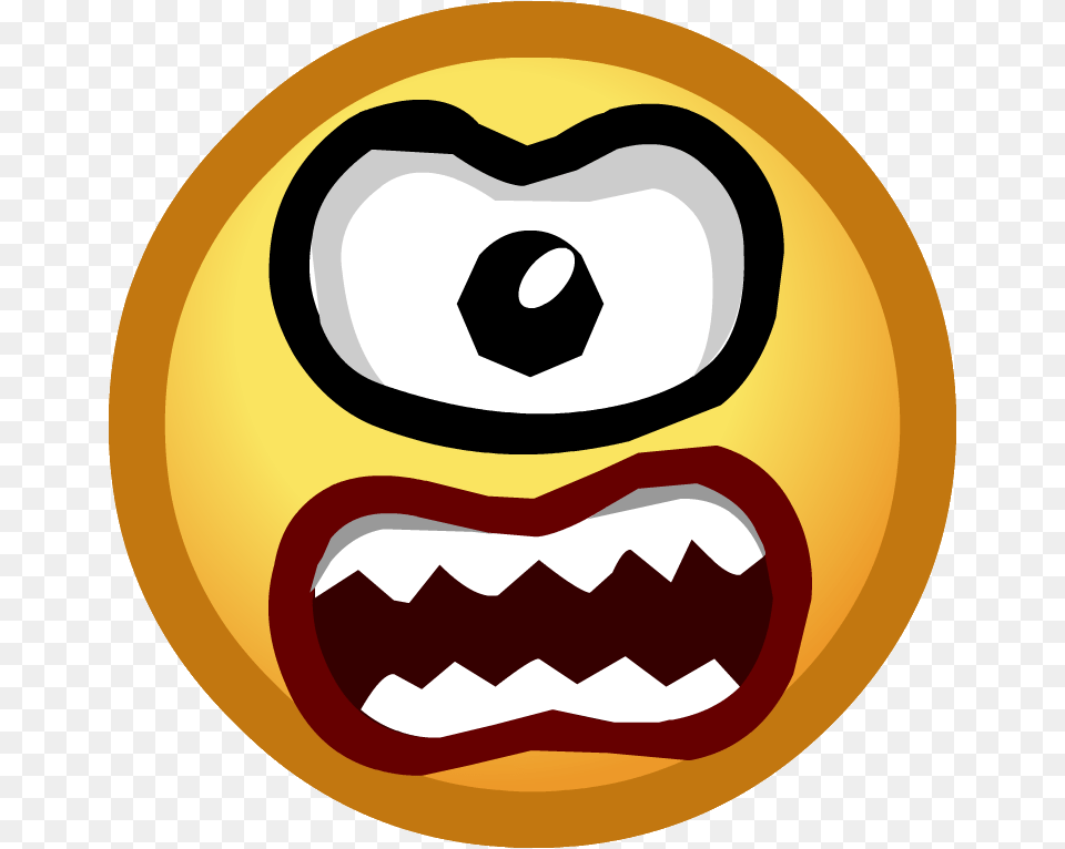 Scare Emoticon Emoticons Do Club Penguin, Food, Sweets, Disk Png