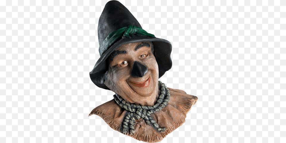 Scarecrow 031 Adult Wizard Of Oz Scarecrow Mask, Clothing, Hat, Head, Portrait Free Png