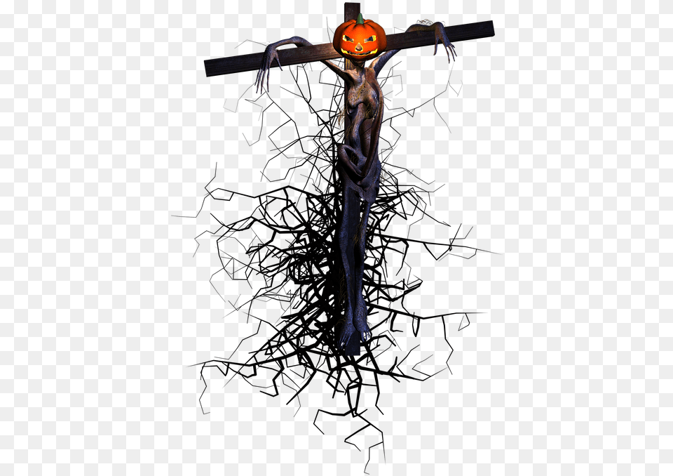 Scarecrow, Cross, Symbol, Crucifix, Person Free Png