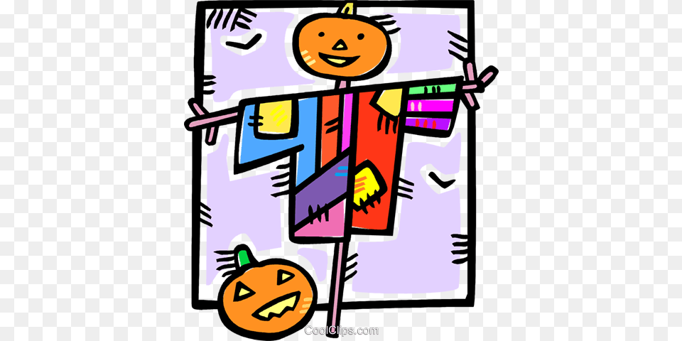 Scarecrow And A Pumpkin Royalty Vector Clip Art Illustration, Face, Head, Person, Baby Png