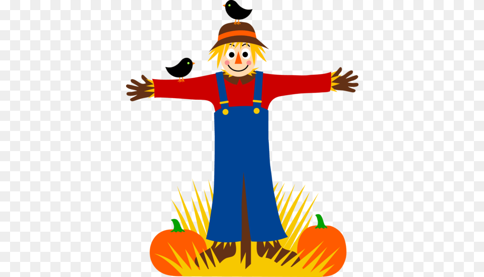 Scarecrow And Pumpkin Clipart Free Download Clipart, Baby, Person, Face, Head Png