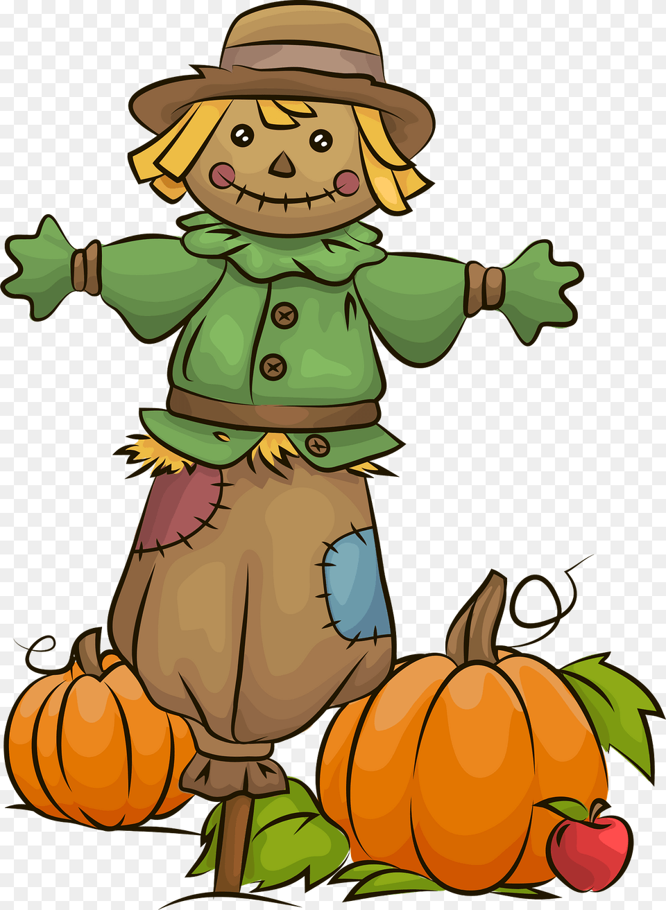 Scarecrow And Pumpkin Patch Clipart, Face, Head, Person, Baby Free Transparent Png