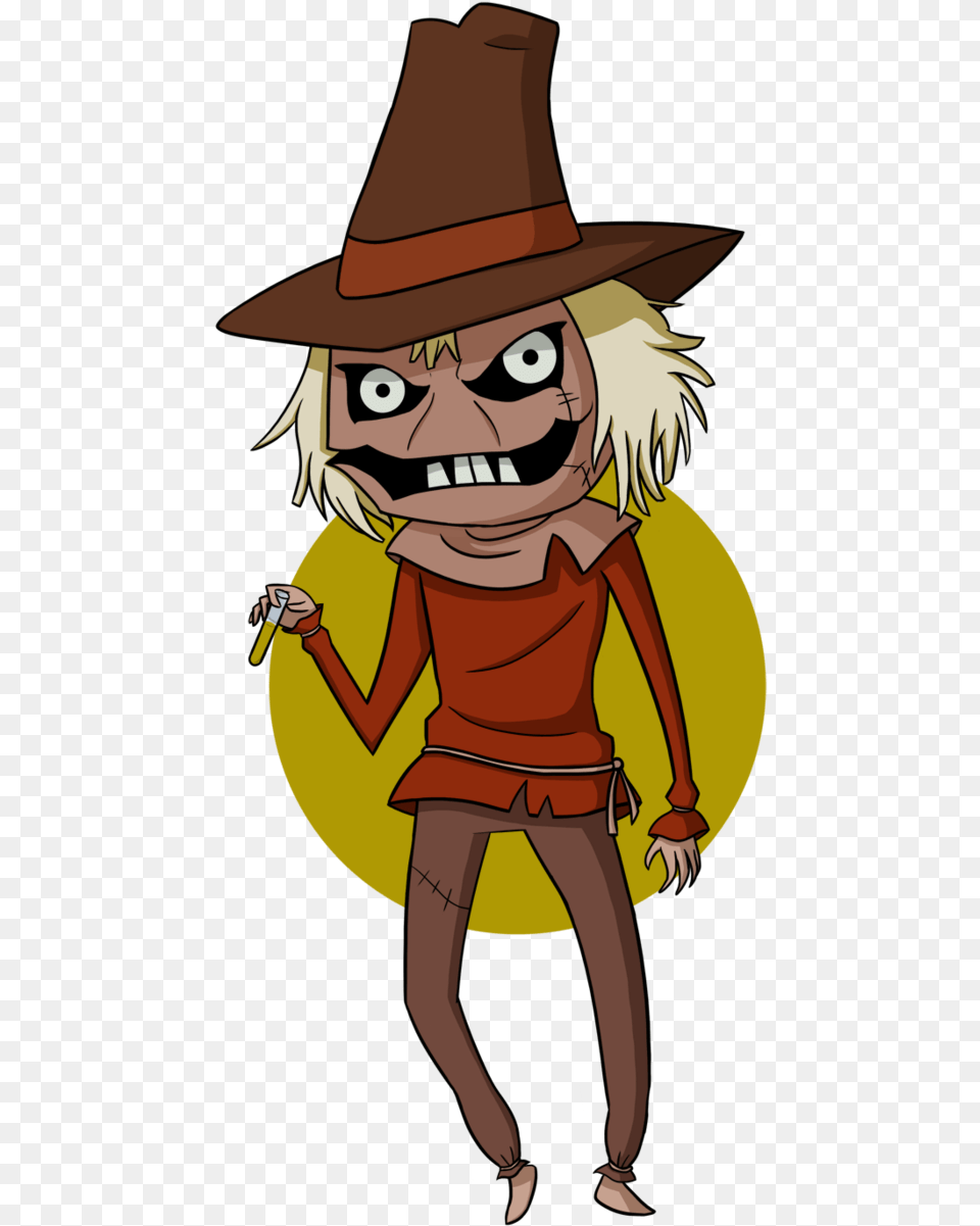 Scarecrow Chibi By Chibitigre Animated Series Scarecrow Scarecrow Batman Animated Series, Adult, Person, Hat, Female Free Png