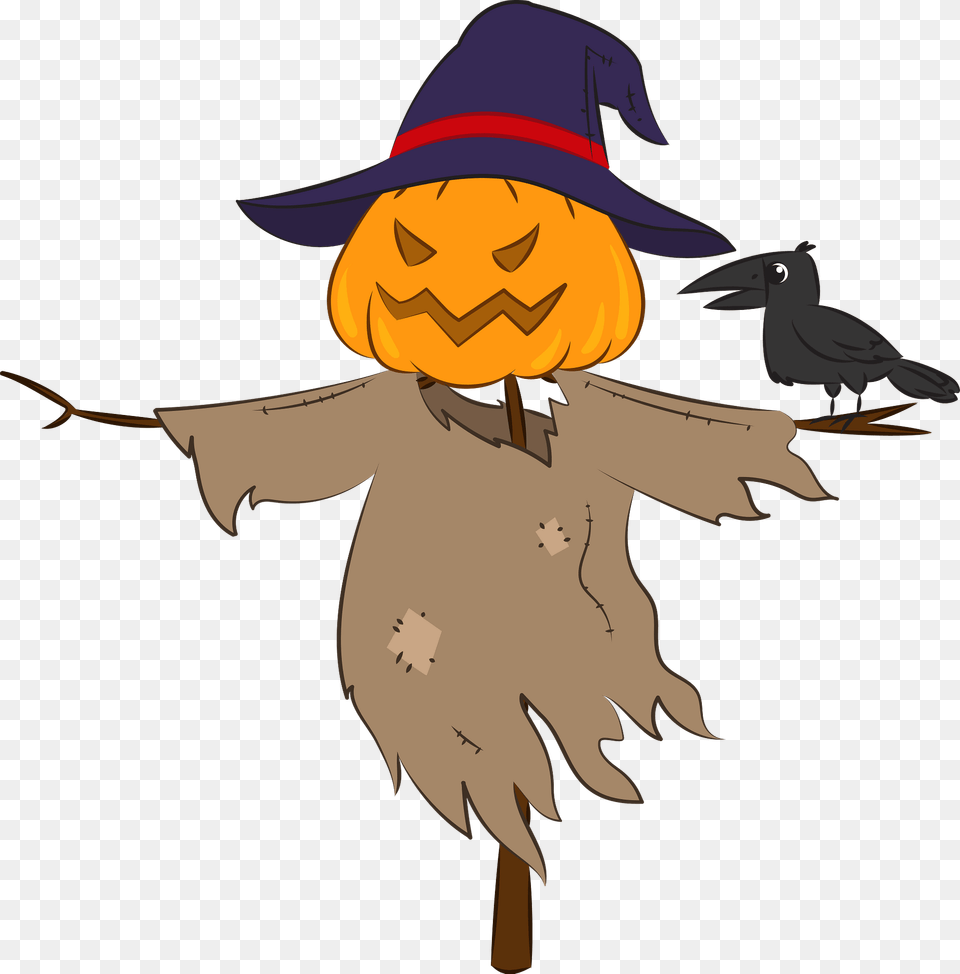 Scarecrow Clipart, Animal, Bird, Person Png Image