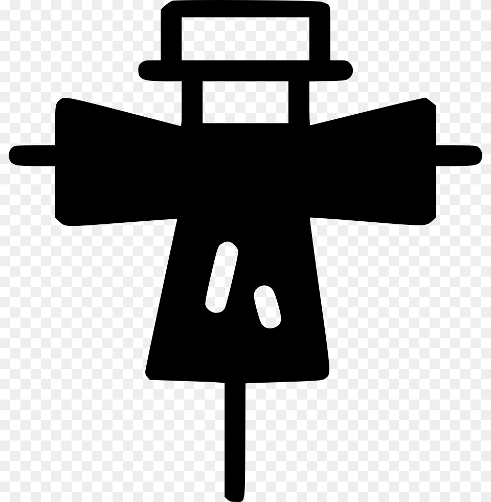 Scarecrow Cross, Symbol, Silhouette, Stencil Png