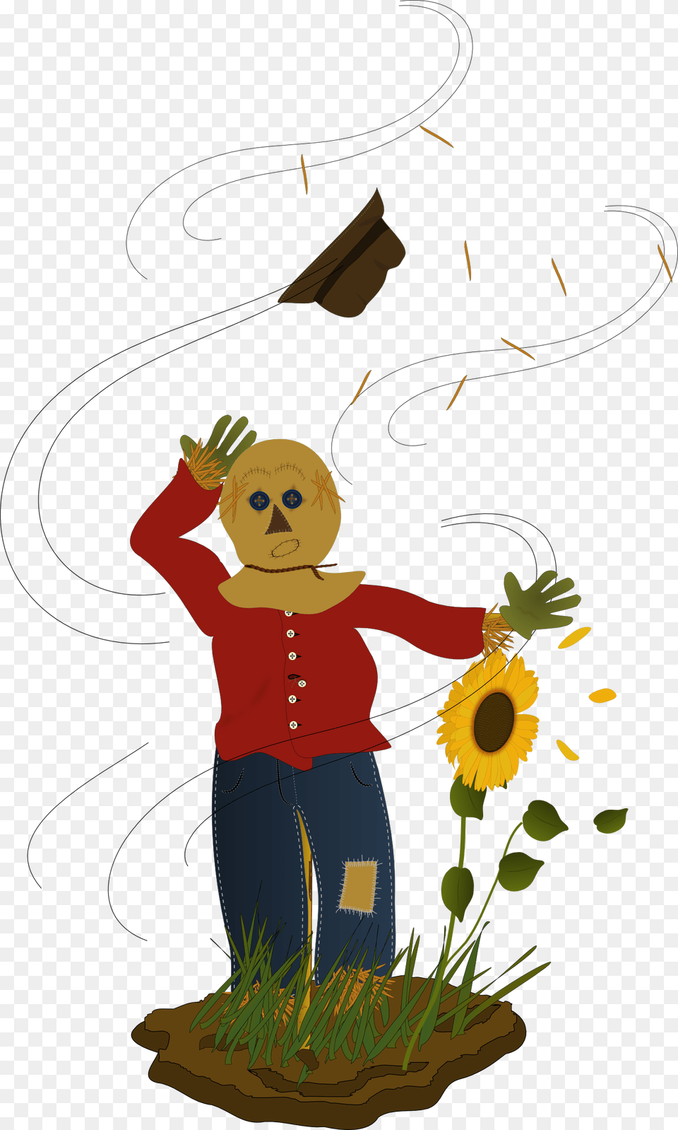 Scarecrow Hat Clipart, Person, People, Baby, Plant Free Png Download
