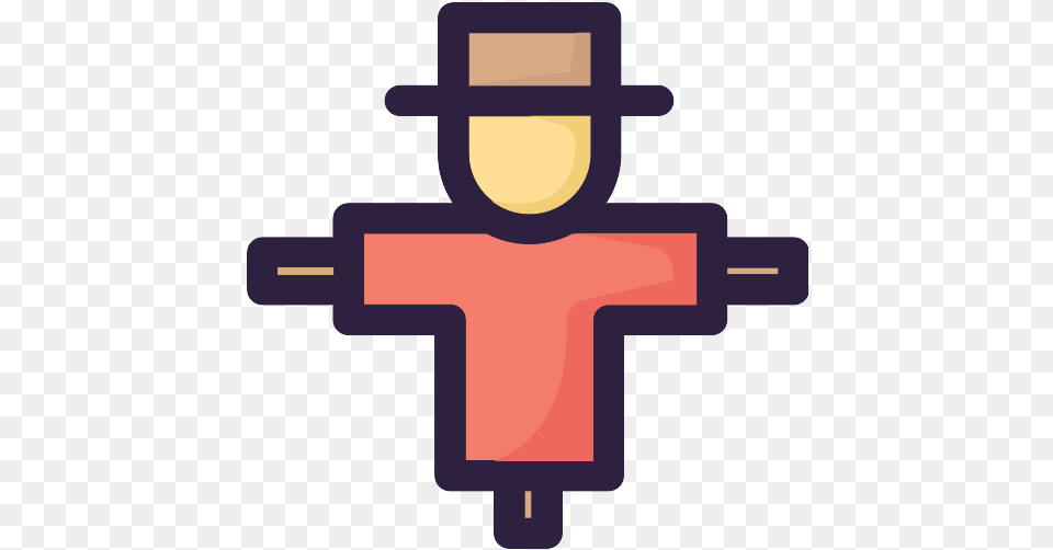 Scarecrow Icon Portable Network Graphics, Cross, Symbol, Clothing, Hat Free Png Download