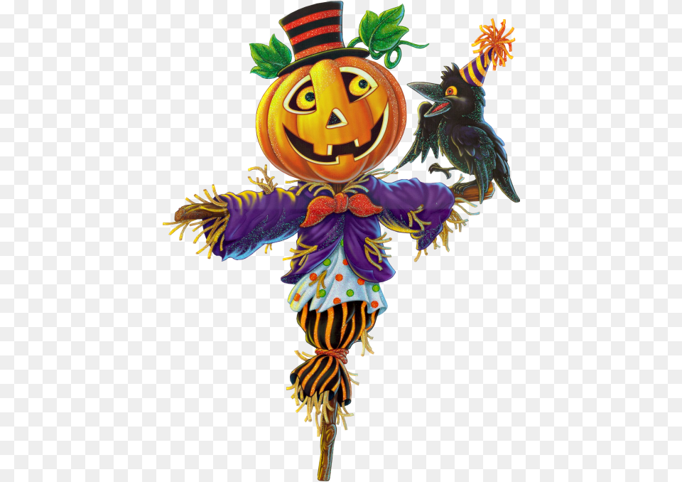 Scarecrow Pumpkin Clip Art Transparent Background Scarecrow Clipart, Animal, Bird Png Image
