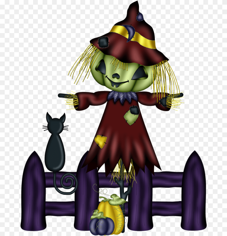 Scarecrow Transparent Thanksgiving Cartoon, Adult, Person, Woman, Female Png Image