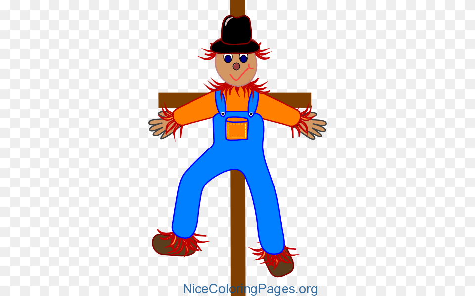 Scarecrow Watching Clipart, Person, Face, Head, Clothing Free Png Download