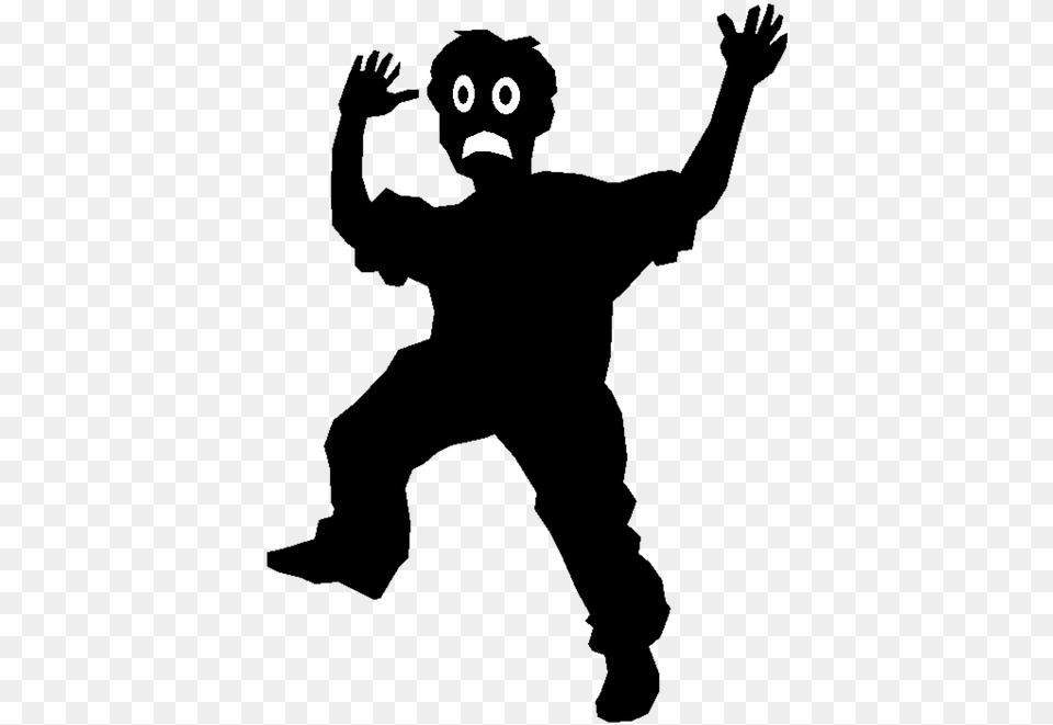 Scared Child Silhouette Transparent Scared Kid Silhouette Png