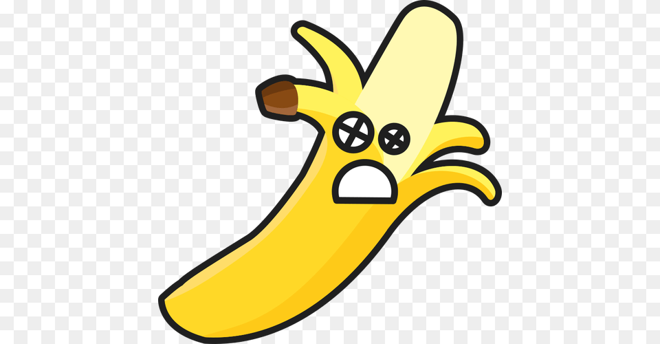 Scared Clipart, Banana, Food, Fruit, Plant Free Transparent Png