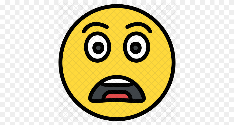 Scared Emoji Icon Shocked Emoji Eps, Disk Png Image