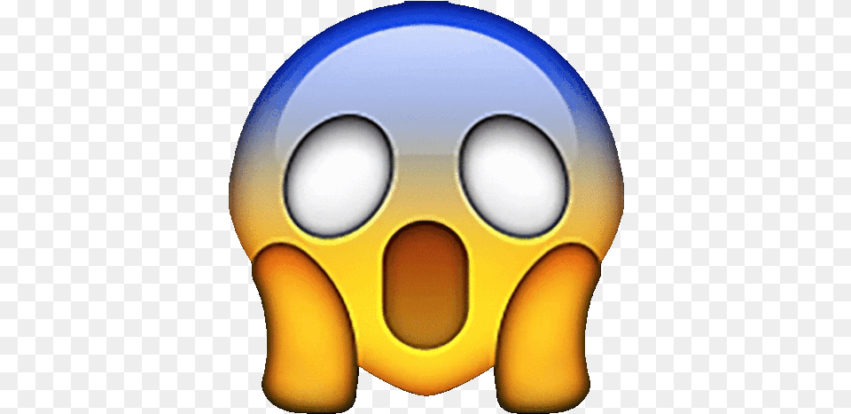 Scared Emoji Woah Gif Scaredemoji Woah Shocked Discover U0026 Share Gifs Emoji Screaming In Fear, Sphere, Helmet, Sport, Ball Free Png Download