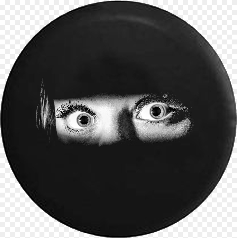 Scared Eyes Trapped Inside The Tire Jeep Camper Spare New Year New Fear, Photography, Face, Head, Person Free Transparent Png